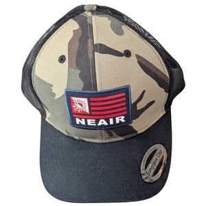 Behind NEAIR Patch Camouflage Trucker Hat with Sunglass Holder Snapback‎  Army